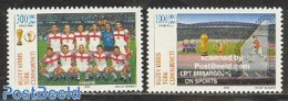 Turkish Cyprus 2002 World Cup Football 2v, Mint NH, Sport - Football - Other & Unclassified