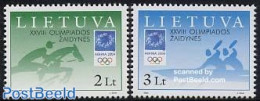 Lithuania 2004 Olympic Games Athens 2v, Mint NH, Nature - Sport - Horses - Kayaks & Rowing - Olympic Games - Remo