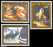 Mali 1980 Christmas, Paintings 3v, Mint NH, Religion - Christmas - Art - Paintings - Paul Gauguin - Rembrandt - Christmas