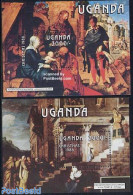 Uganda 1986 Christmas 2 S/s, Mint NH, Religion - Christmas - Art - Dürer, Albrecht - Paintings - Navidad