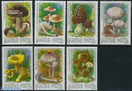 Hungary 1984 Mushrooms 7v, Mint NH, Nature - Mushrooms - Ongebruikt