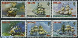 Belize/British Honduras 1982 Sailing Ships 6v, Mint NH, Transport - Ships And Boats - Boten
