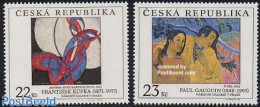 Czech Republic 1998 Paintings 2v, Mint NH, Art - Modern Art (1850-present) - Paul Gauguin - Other & Unclassified