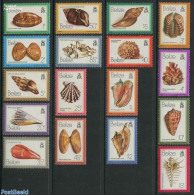 Belize/British Honduras 1980 Shells 17v, Mint NH, Nature - Shells & Crustaceans - Mundo Aquatico