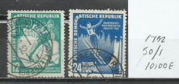 7565A-SERIE COMPLETA ALEMANIA DEMOCRATICA DDR  1952 Nº 50/51 DEPORTES INVIERNO 10,00€ - Gebraucht