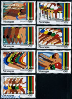 Nicaragua 1993 Olympic Games 7v, Mint NH, Sport - Athletics - Olympic Games - Swimming - Athletics