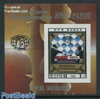 Korea, North 1980 Chess S/s, Imperforated, Mint NH, Sport - Chess - Echecs