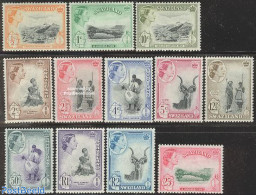 Eswatini/Swaziland 1961 Definitives 12v, Mint NH, Nature - Animals (others & Mixed) - Wild Mammals - Swaziland (1968-...)