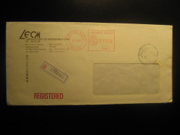 MACAU 1993 Registered Via Hong Kong Meter Mail Cancel Cover China Portuguese Colonies Portugal Chine - Brieven En Documenten