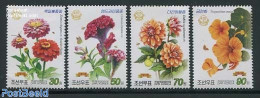 Korea, North 2013 Flowers 4v, Mint NH, Nature - Flowers & Plants - Corea Del Nord