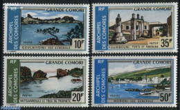 Comoros 1973 Grand Comore Views 4v, Mint NH, Nature - Various - Trees & Forests - Tourism - Rotary Club
