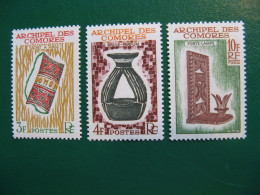 COMORES YVERT POSTE ORDINAIRE N° 29/31 TIMBRES NEUFS** LUXE COTE 4,75 EUROS - Unused Stamps
