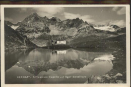 11303275 Zermatt VS Schwarzsee Kapelle Und Ober Gabelhorn  - Sonstige & Ohne Zuordnung