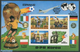 Korea, North 1982 Worldcup Football Winners 4v M/s, Imperforated, Mint NH, Sport - Football - Korea (Nord-)