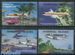 Marshall Islands 1986 Ameripex 4v, Mint NH, Transport - Philately - Automobiles - Aircraft & Aviation - Ships And Boats - Auto's