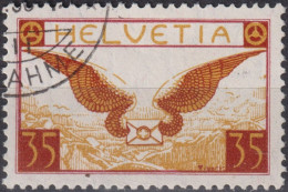 1929 Flugpost Schweiz ⵙ Zum:CH F14, Mi:CH 233x,Yt:CH.PA13, Brief Mit Flügeln - Gebraucht