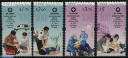 Hong Kong 2016 St. John Ambulance 4v, Mint NH, Health - Transport - Health - Automobiles - Ungebraucht