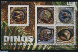 Canada 2016 Dinos Of Canada S/s, Mint NH, Nature - Prehistoric Animals - Unused Stamps