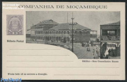 Mozambique 1904 Companhia, Illustrated Postcard 20R, Unused Postal Stationary - Mozambique