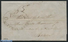 Netherlands Indies 1853 Letter From Toeban To Batavia, Postal History - Other & Unclassified
