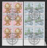 Schweiz 1983 Europa/Cept Mi.Nr. 1249/50 Kpl. 6er Blocksatz Gestempelt - Used Stamps