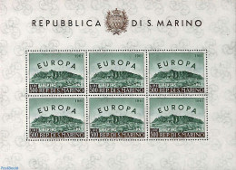 San Marino 1961 Europa CEPT M/s (with 6 Stamps), Mint NH, History - Europa (cept) - Unused Stamps