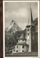 11303167 Zermatt VS L'glise De Zermatt Et Mt. Cervin Zermatt - Autres & Non Classés