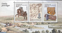 Sweden 2020 Europa, Old Postal Roads S/s, Mint NH, History - Nature - Various - Europa (cept) - Horses - Post - Maps - Unused Stamps