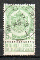 83 Gestempeld OVERPELT - COBA 15 Euro - 1893-1907 Stemmi