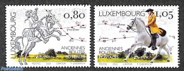 Luxemburg 2020 Europa, Old Postal Roads 2v, Mint NH, History - Nature - Various - Europa (cept) - Horses - Post - Maps - Nuovi