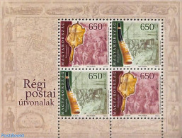 Hungary 2020 Europa, Old Postal Roads S/s, Mint NH, History - Nature - Transport - Europa (cept) - Horses - Post - Coa.. - Unused Stamps
