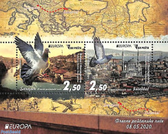 Bosnia Herzegovina 2020 Europa, Old Postal Roads S/s, Mint NH, History - Nature - Various - Europa (cept) - Birds - Po.. - Posta