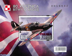 Poland 2020 Battle Of Britain S/s, Mint NH, History - Transport - World War II - Aircraft & Aviation - Unused Stamps