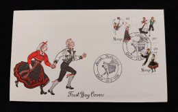 C) 1976. NORWAY. FDC. TRADITIONAL DANCES. XF - Autres - Europe