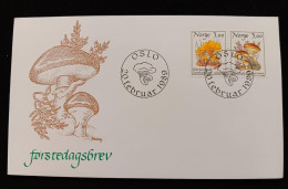 C) 1989. NORWAY. FDC. MUSHROOMS. XF - Europe (Other)