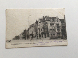 Carte Postale Ancienne (1902) Middelkerke Partie De La Digue - Middelkerke