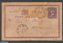 Australia, South Australia 1887 Postcard 1d From TANUNDA, Used Postal Stationary - Sonstige & Ohne Zuordnung