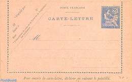 China (before 1949) 1908 Card Letter 10c On 25c, Unused Postal Stationary - Autres & Non Classés