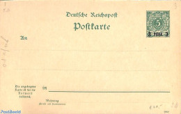 Germany, Colonies 1893 Reply Paid Postcard 3/3pesa On 5/5pf, Unused Postal Stationary - Sonstige & Ohne Zuordnung