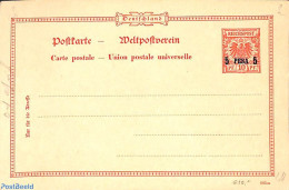 Germany, Colonies 1893 Ostafrika, Postcard 5p On 10pf, Unused Postal Stationary - Autres & Non Classés