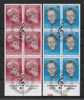 Schweiz 1985 Europa/Cept Mi.Nr. 1294/95 Kpl. 6er Blocksatz Gestempelt - Used Stamps