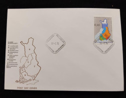 C) 1976. FINLAND. FDC. DIALECT AREAS. XF - Andere-Europa