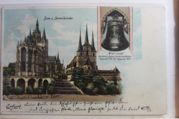AK Erfurt Dom U. Severikirche 1905 Gebraucht #PF544 - Otros & Sin Clasificación