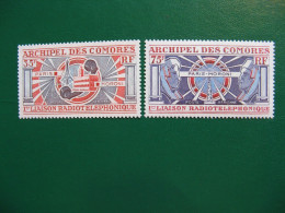 COMORES YVERT POSTE AERIENNE N° 42/43 TIMBRES NEUFS** LUXE COTE 4,50 EUROS - Unused Stamps