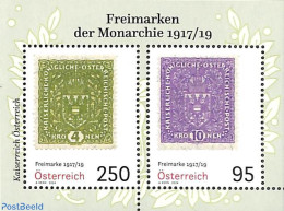 Austria 2024 Monarchy Stamps 1917/19 S/s, Mint NH, Stamps On Stamps - Ongebruikt