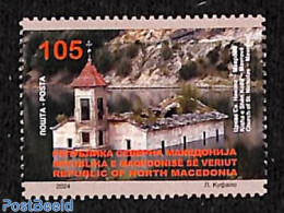 North Macedonia 2024 Mavrovo Church 1v, Mint NH, Religion - Churches, Temples, Mosques, Synagogues - Kirchen U. Kathedralen