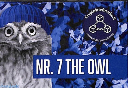 Liechtenstein 2024 Crypto Stamp No. 7, Owl, Mint NH, Nature - Various - Birds - Owls - Crypto Stamps - Unused Stamps