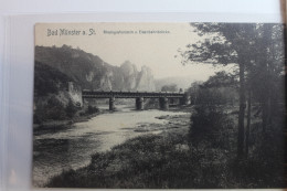 AK Bad Münster A. Stein Rheingrafenstein U. Eisenbahnbrücke Ungebraucht #PG138 - Other & Unclassified