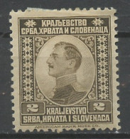 Yougoslavie - Jugoslawien - Yugoslavia 1921 Y&T N°129 - Michel N°145 * - 2p Prince Alexandre - Ongebruikt