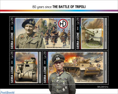 Sierra Leone 2023 Battle Of Tripoli, Mint NH, History - Transport - Various - Militarism - World War II - Weapons - Militaria